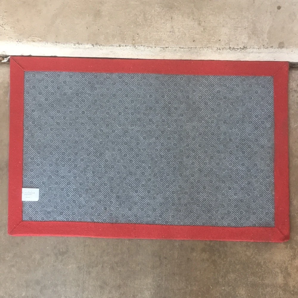 st. nicholas square Fireplace Stockings Accent Rug